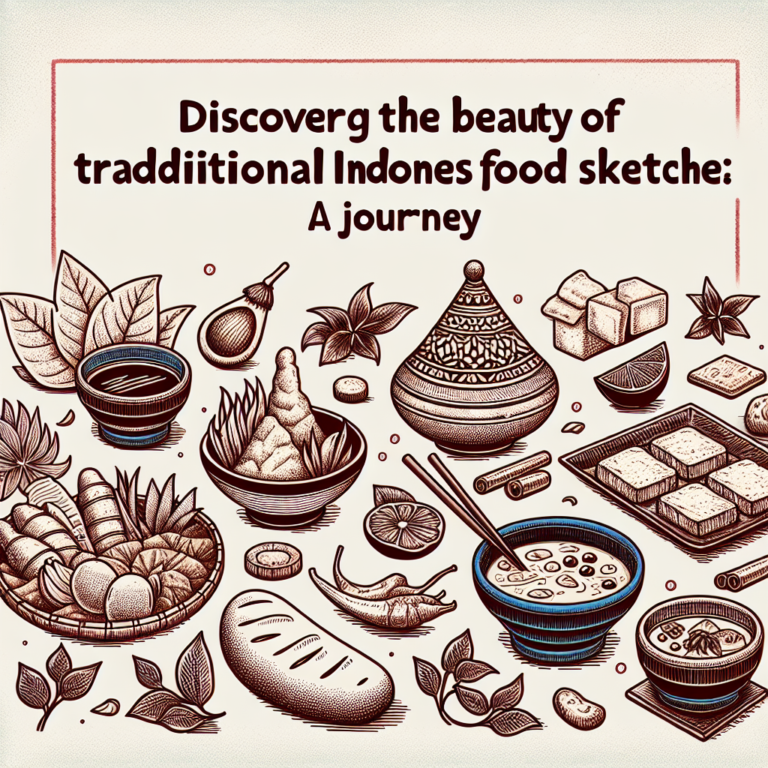 Menggali Keindahan Sketsa Makanan Tradisional Indonesia: Sebuah Perjalanan