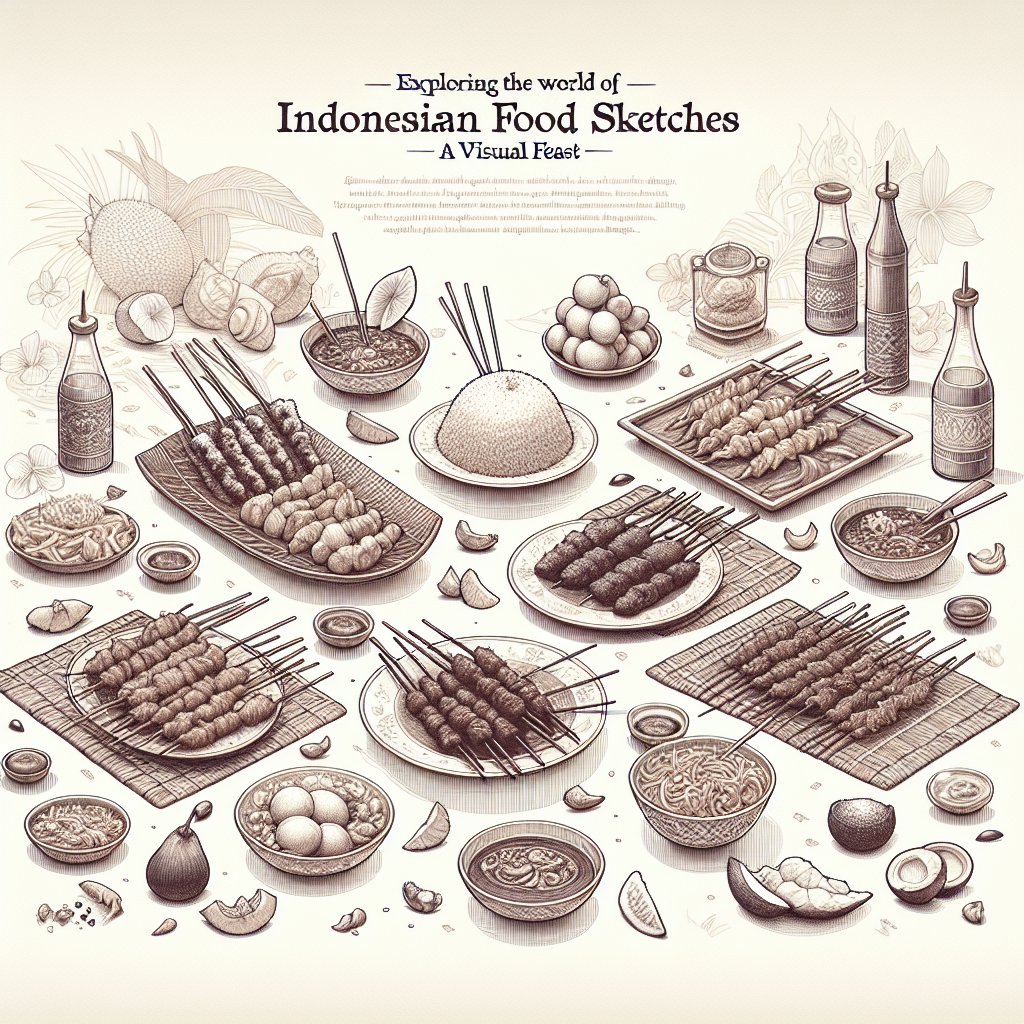Exploring the World of Indonesian Food Sketches: A Visual Feast for