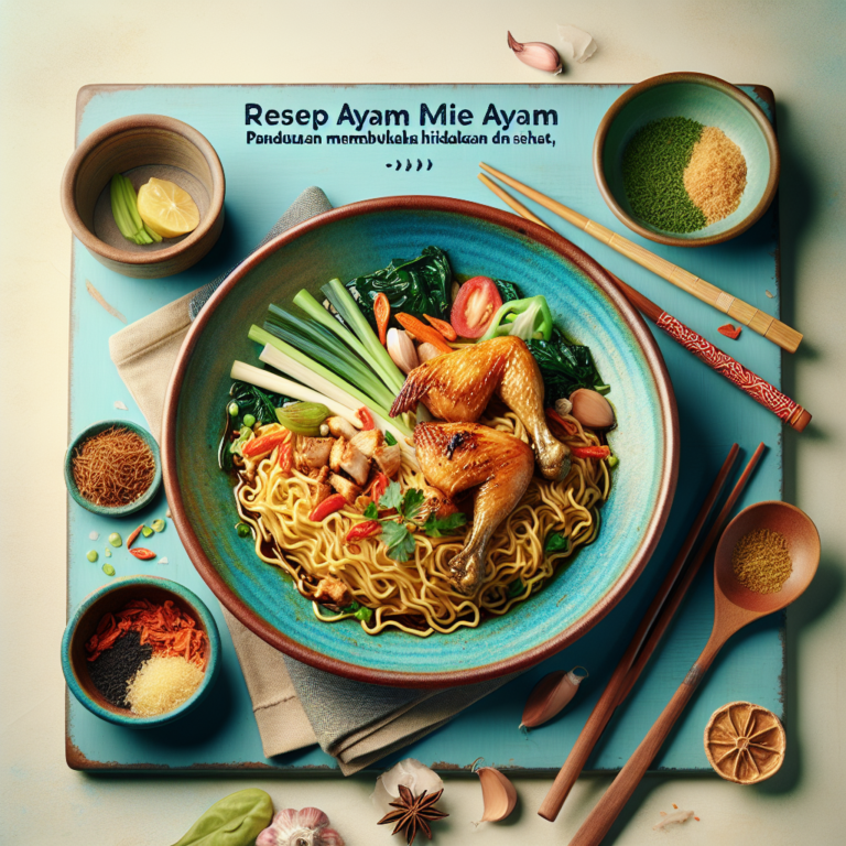 Resep Ayam Mie Ayam: Panduan Lengkap Membuat Hidangan Lezat dan Sehat di